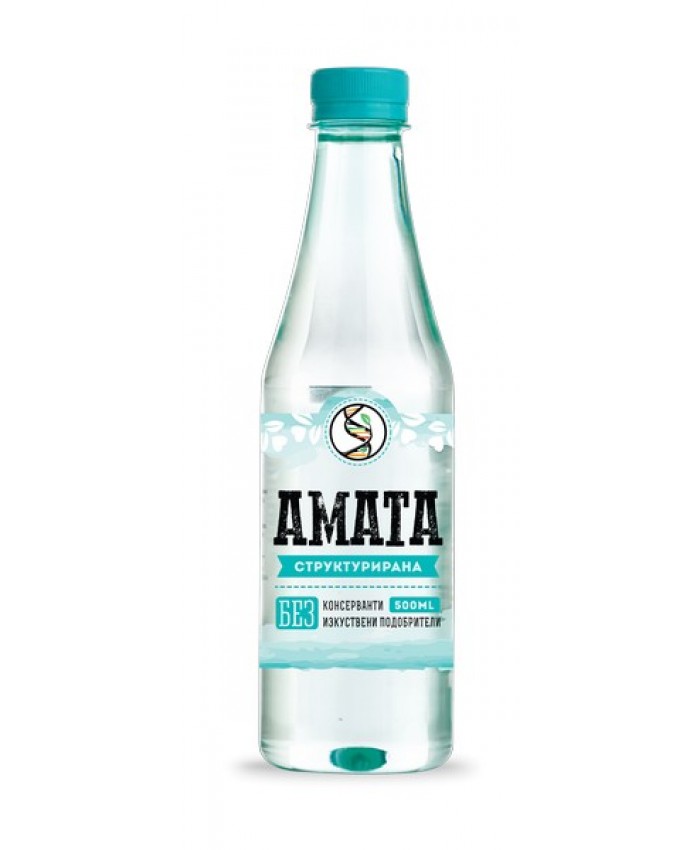Структурирана алкална вода АМАТА 0.5 л /12 бр. в стек/ (+€0.40 при доставка)