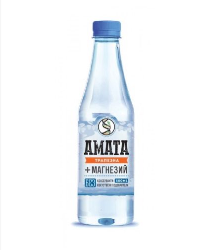 Трапезна вода + МАГНЕЗИЙ АМАТА 0.5 л /12 бр. в стек/ (+€0.40 при доставка)